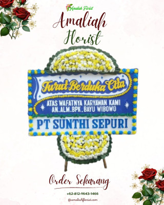 Papan Bunga Duka di Pengantungan